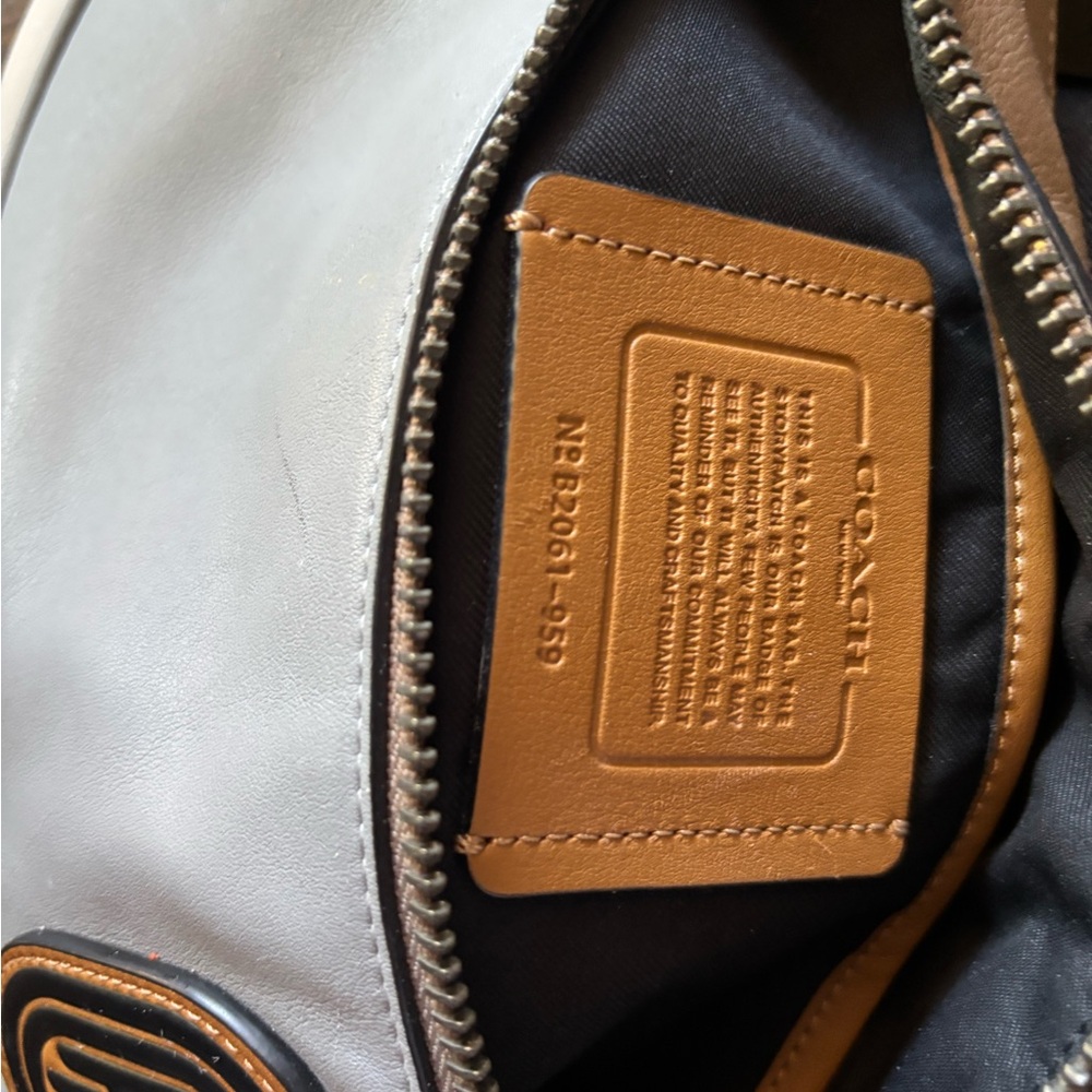 Coach Tan and Gray Belt Bag - Picture 2 of 4